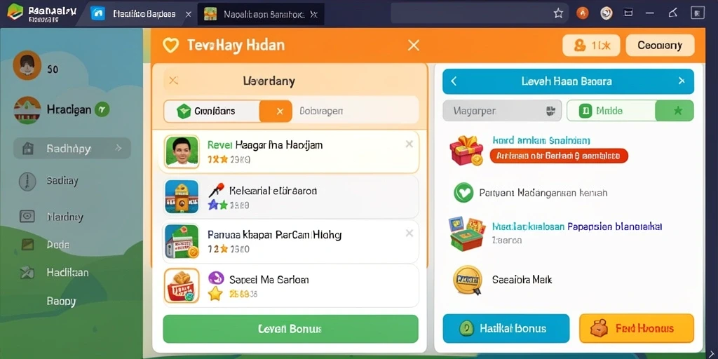Screenshot menunjukkan tampilan awal permainan yang menarik.