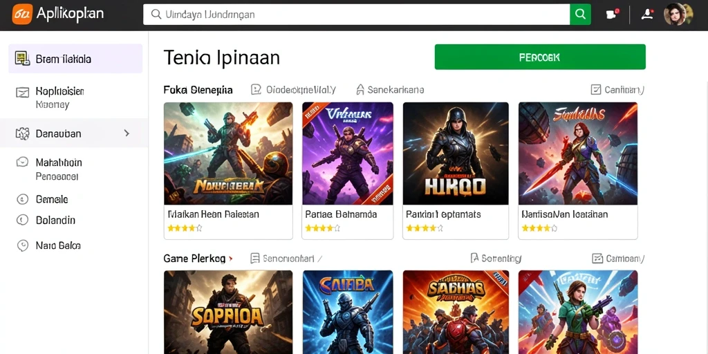 Screenshot menunjukkan permainan petualangan yang seru.