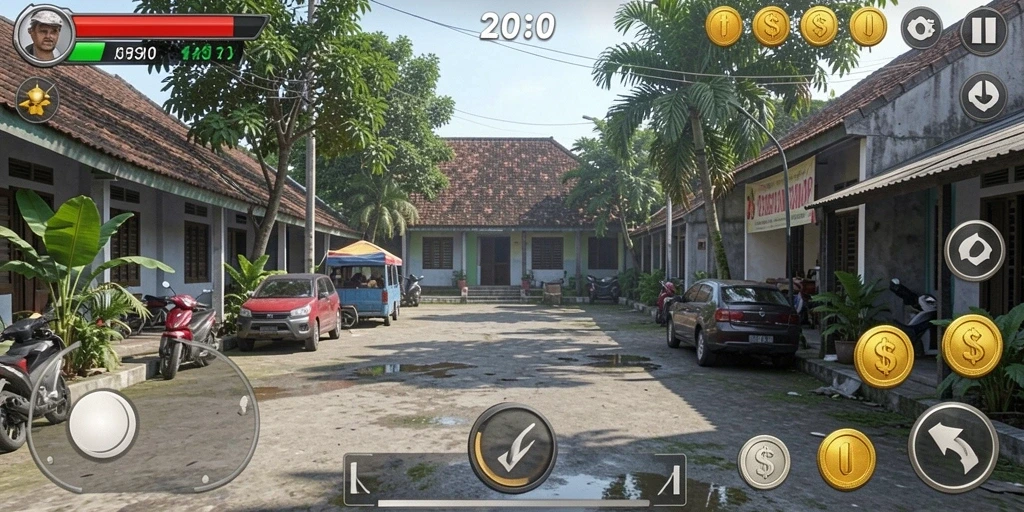 Tangkapan layar menampilkan karakter utama dalam aksi.