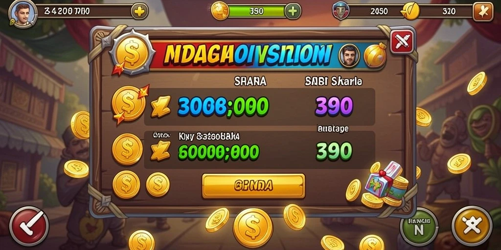 Tampilan antarmuka utama game TOGELUP yang menarik.