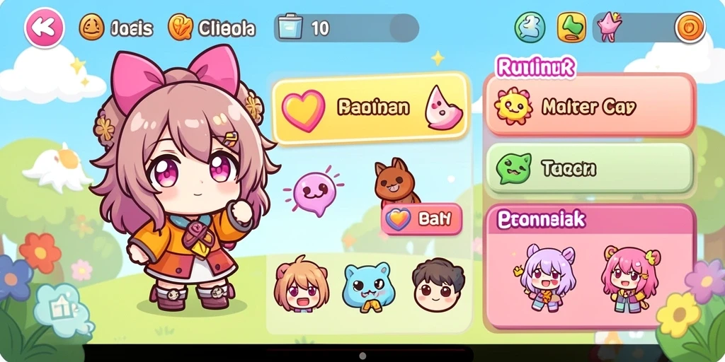Tampilan antarmuka game yang sederhana dan menarik.